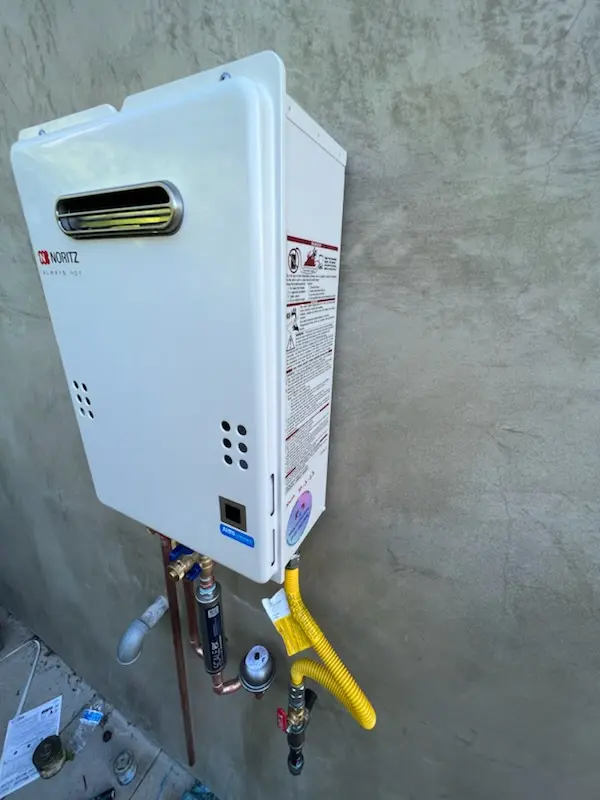 Tankless water heater installation for South of Main homes